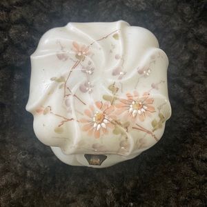 Antique Wavecrest Box; Hand Painted